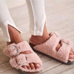 Birkenstock Papillo Arizona Big Buckle Teddy Shearling Sandal